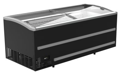SUPERMARKET CHEST FREEZER BLACK 1880 MANUAL DEFROST