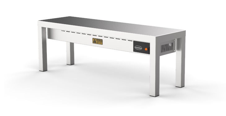 7020.0710-12074.jpg OVERSHELF CERAMIC HEATED 1 LEVEL 1400 4 HEATERS OF 250W - Image 1