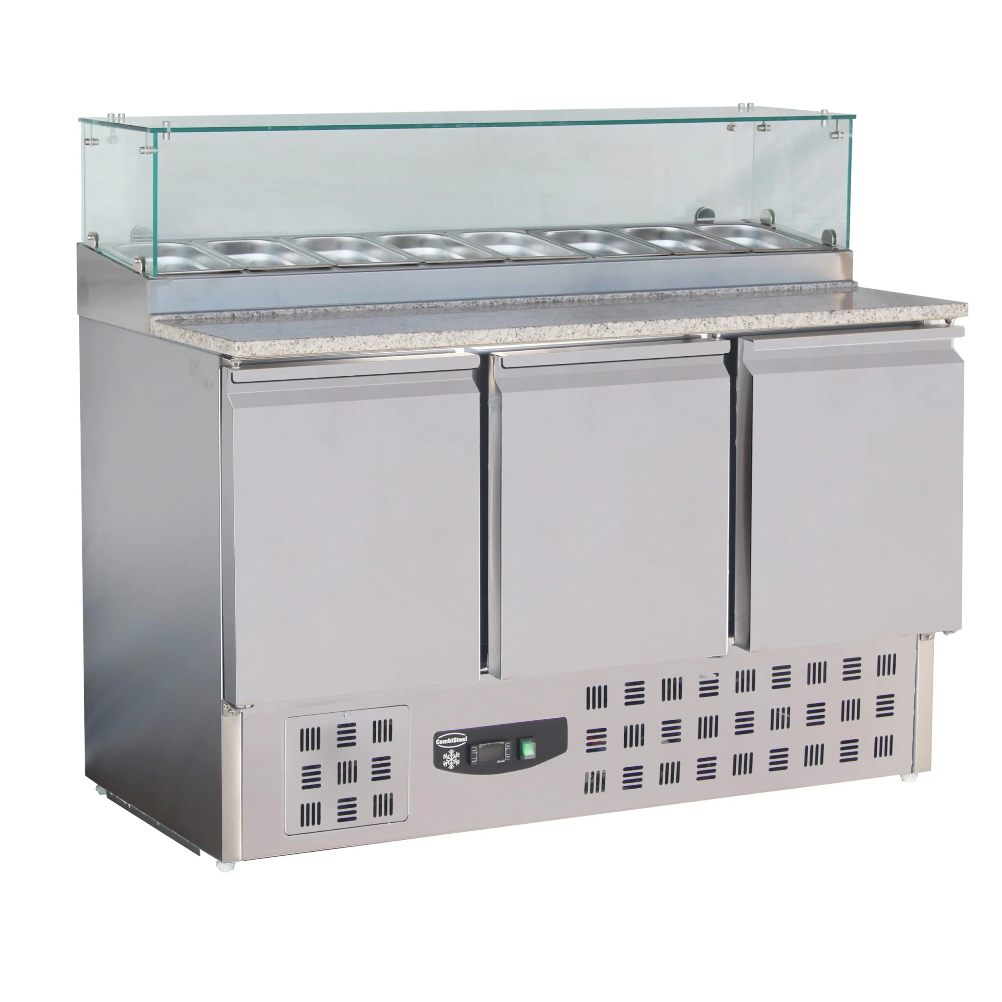 7450.0220.jpg PIZZA COUNTER WITH GLASS 3 DOORS