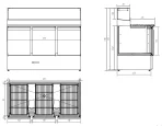 PIZZA COUNTER WITH GLASS 3 DOORS, image 6