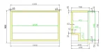BACKBAR COOLER BLACK 3 SLIDING DOORS, image 3