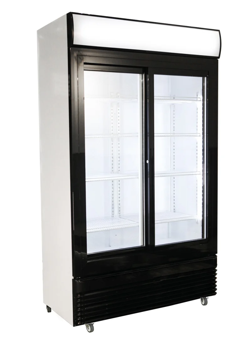 REFRIGERATOR WITH SLIDING GLASS DOORS BEZ-780 SL