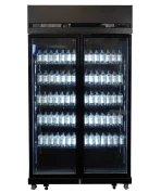 REFRIGERATOR 2 GLASS DOORS BLACK IRM-770R BL