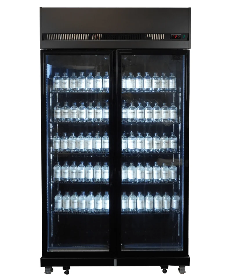 REFRIGERATOR 2 GLASS DOORS BLACK IRM-770R BL
