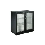 BACKBAR COOLER BLACK 2 DOORS