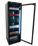 REFRIGERATOR 1 GLASS DOOR 382L BLACK WITHOUT LIGHT BOX, image 9
