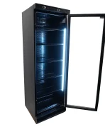 REFRIGERATOR 1 GLASS DOOR 382L BLACK WITHOUT LIGHT BOX, image 12