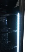 REFRIGERATOR 1 GLASS DOOR 382L BLACK WITHOUT LIGHT BOX, image 4