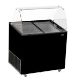 ICE CREAM DISPLAY CORISCA BLACK 6X5 LTR