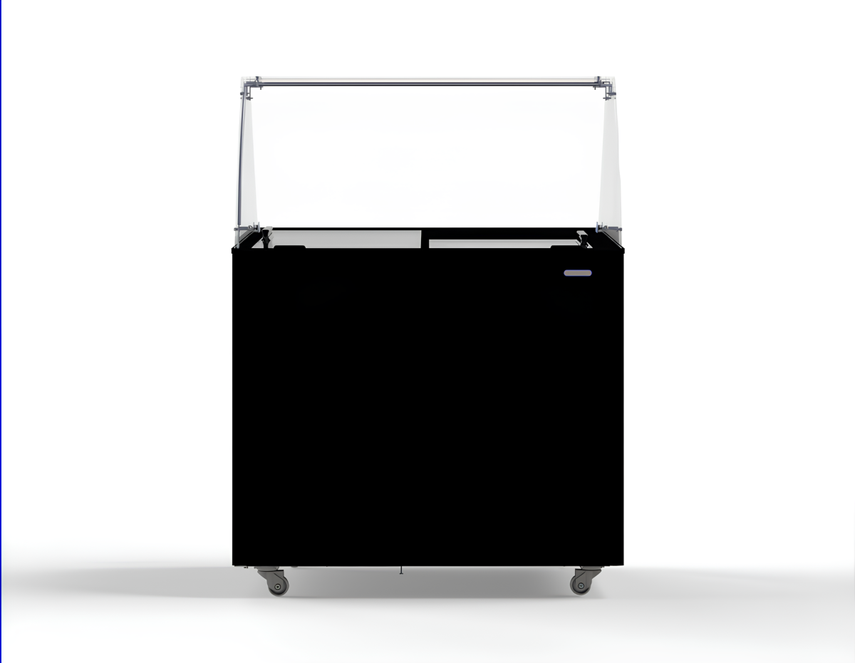 ICE CREAM DISPLAY CORISCA BLACK 6X5 LTR - Image 2