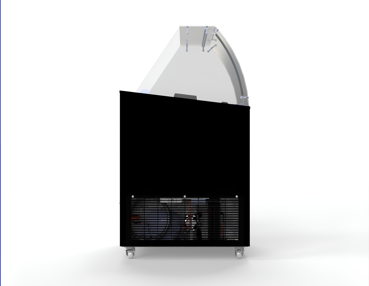 ICE CREAM DISPLAY CORISCA BLACK 6X5 LTR - Image 3