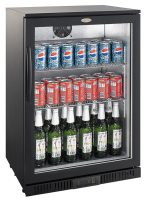 BACKBAR COOLER BLACK 1 DOOR