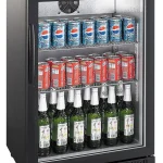 BACKBAR COOLER BLACK 1 DOOR