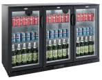 BACKBAR COOLER BLACK 3 DOORS