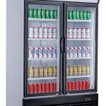 REFRIGERATOR 2 GLASS DOORS 800L