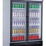 REFRIGERATOR 2 GLASS DOORS 1000L