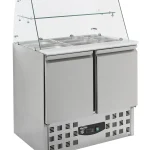 REFRIGERATED SALADETTE WITH GLASS COVER 2 DOORS