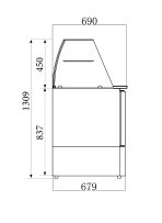 REFRIGERATED SALADETTE WITH GLASS COVER 2 DOORS - Image 2