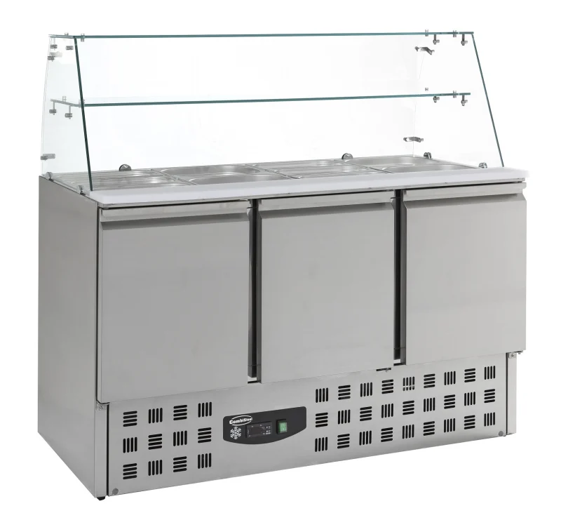 REFRIGERATED SALADETTES WITH GLAS 3 DOORS