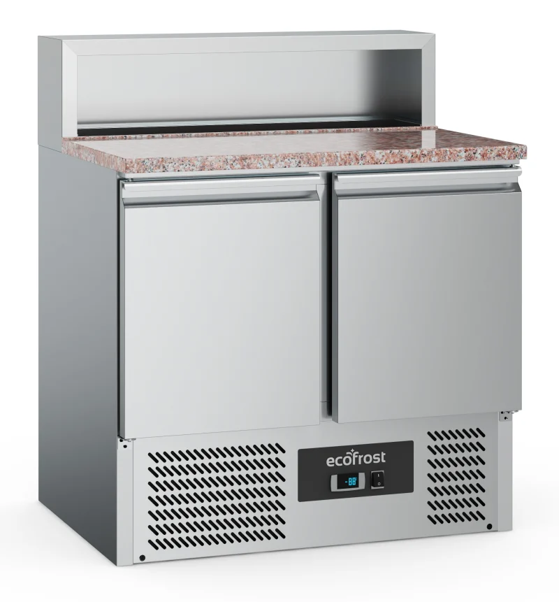 PIZZA COUNTER 2 DOORS 5x1/6GN CONTAINER