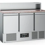 PIZZA COUNTER 3 DOORS 8x1/6GN CONTAINER