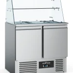 REFRIGERATED SALADETTE WITH GLASS COVER 2 DOORS