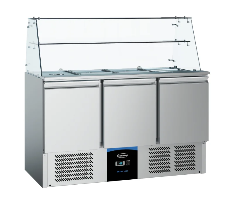 REFRIGERATED SALADETTES WITH GLAS 3 DOORS