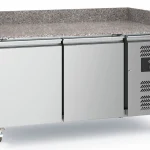 PIZZA COUNTER 2 DOORS WITH WHEELS