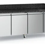 PIZZA COUNTER 3 DOORS GRANITE WITH WHEELS