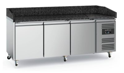 PIZZA COUNTER 3 DOORS GRANITE
WITH WHEELS