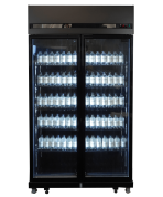 REFRIGERATOR 2 GLASS DOORS BLACK IRM-770 BL - Image 2