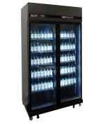 REFRIGERATOR 2 GLASS DOORS BLACK IRM-770 BL - Image 3