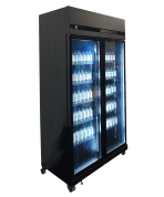 REFRIGERATOR 2 GLASS DOORS BLACK IRM-770 BL - Image 4