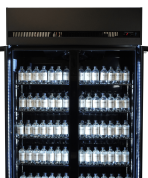 REFRIGERATOR 2 GLASS DOORS BLACK IRM-770 BL - Image 8