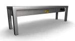 OVERSHELF CERAMIC HEATED 1 LEVEL 1200 3 HEATERS OF 250W, image 2