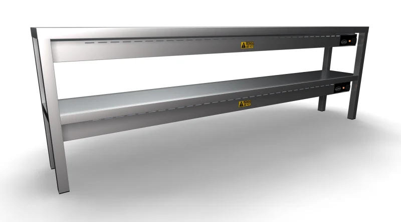 OVERSHELF CERAMIC HEATED 2 LEVELS 2000 12 HEATERS OF 250W, image 2