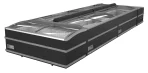 SUPERMARKET CHEST FREEZER BLACK 1880 MANUAL DEFROST, image 2