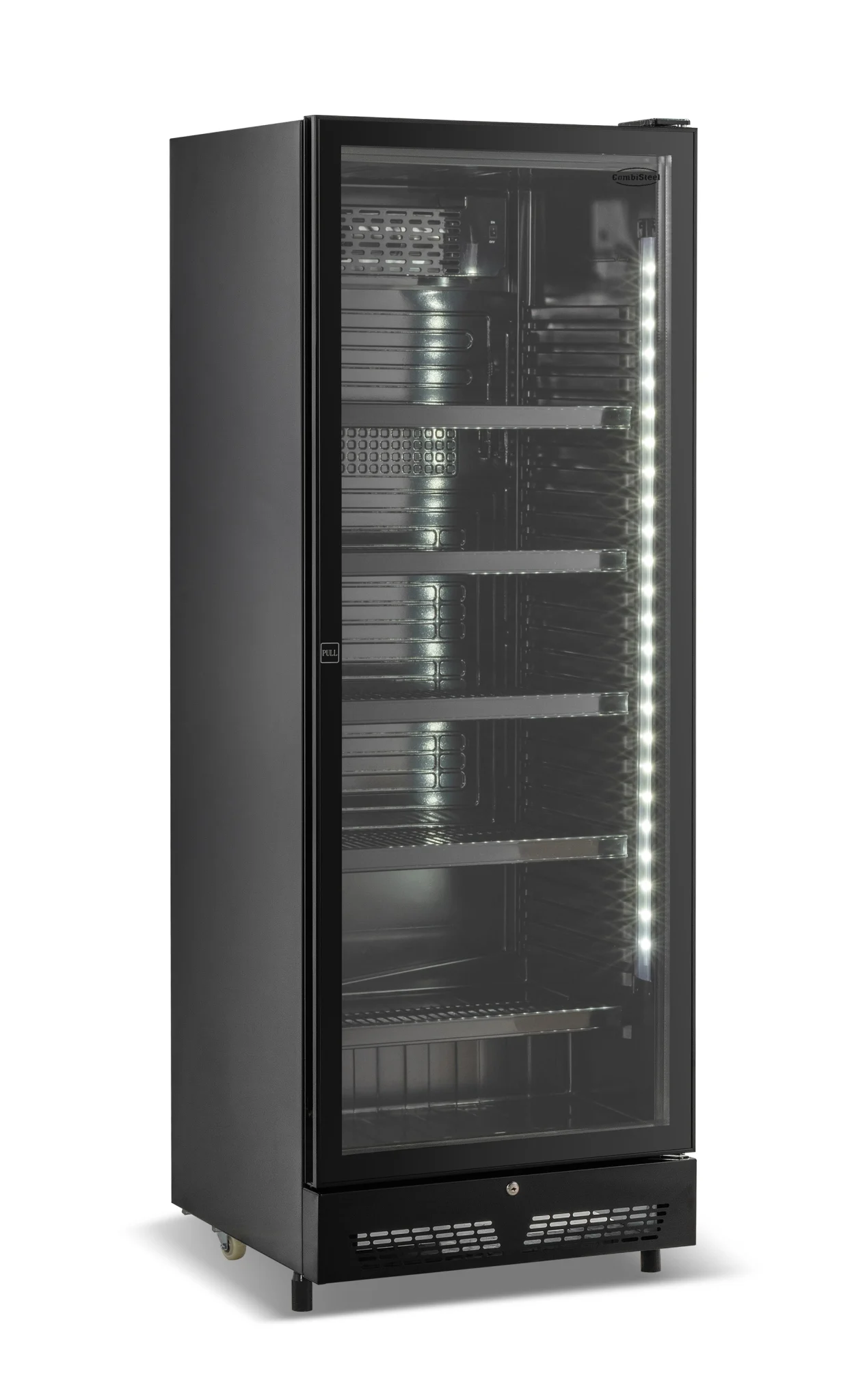 7086.0005.jpg REFRIGERATOR 1 GLASS DOOR BLACK SVE-450 BL