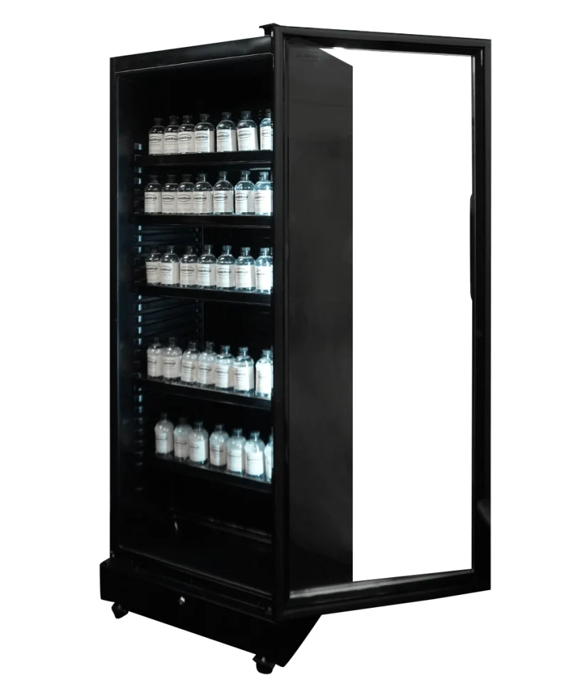 REFRIGERATOR 1 GLASS DOOR BLACK SVE-450 BL, image 2