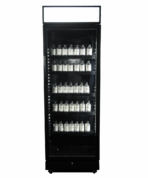 REFRIGERATOR 1 GLASS DOOR BLACK WITH LIGHT BOX SVE-450 BLC - Image 4
