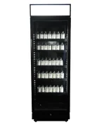 REFRIGERATOR 1 GLASS DOOR BLACK WITH LIGHT BOX SVE-450 BLC, image 4
