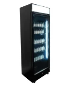 REFRIGERATOR 1 GLASS DOOR BLACK WITH LIGHT BOX SVE-450 BLC, image 5