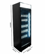REFRIGERATOR 1 GLASS DOOR BLACK WITH LIGHT BOX SVE-450 BLC - Image 15