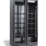 REFRIGERATOR 2 GLASS DOORS BLACK NAP-850