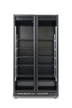 REFRIGERATOR 2 GLASS DOORS BLACK NAP-850 - Image 2
