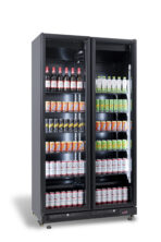 REFRIGERATOR 2 GLASS DOORS BLACK NAP-850 - Image 4