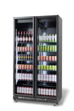 REFRIGERATOR 2 GLASS DOORS BLACK NAP-850, image 6