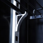 REFRIGERATOR 2 GLASS DOORS BLACK NAP-850 - Image 8