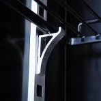 REFRIGERATOR 2 GLASS DOORS BLACK NAP-850, image 8