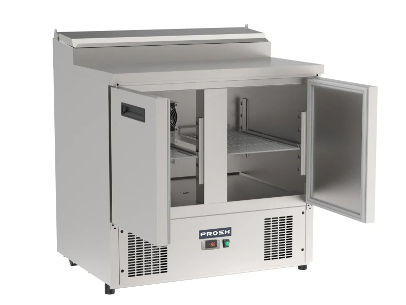 Proex 2 Door Topping Salad Prep Fridge 257L-PS200, image 2